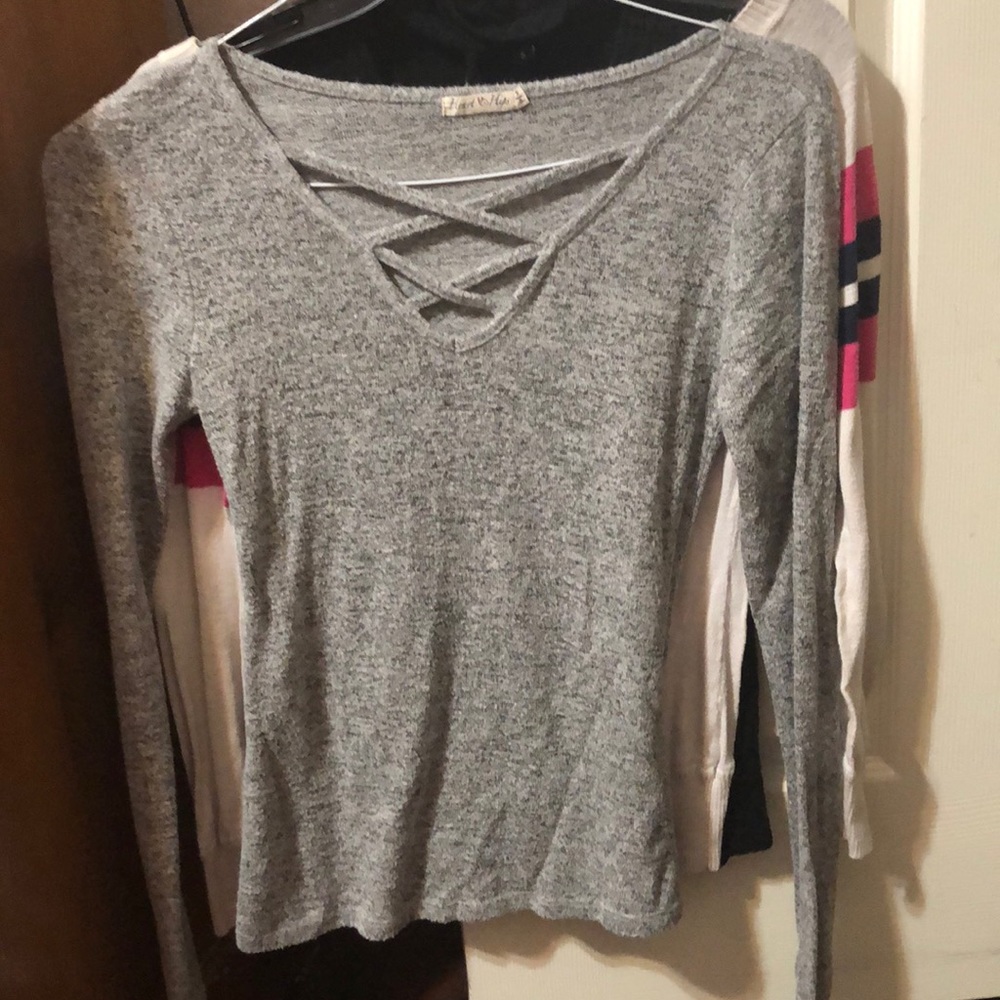 Low cut sweater